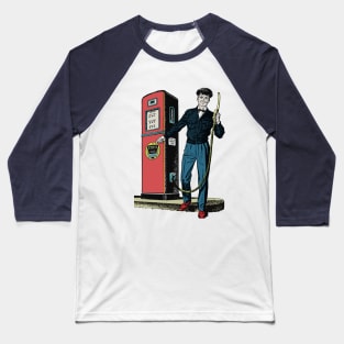Vintage gas station attendant Baseball T-Shirt